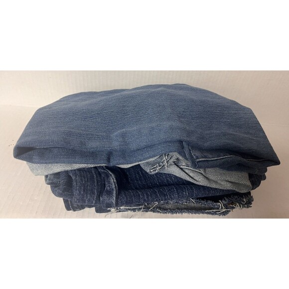 Over 3 lbs Denim Blue Jeans Fabric Leg Pieces for Crafts, Quilting, Sewing - Picture 4 of 5